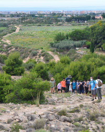 Voluntarios caminando